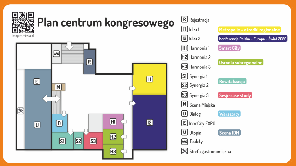 Plan centrum kongresowego Dzień II